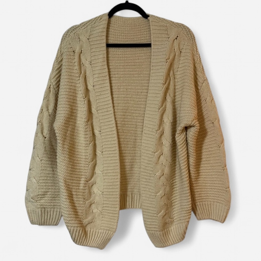 Cozy Cream Cable Knit Sweater - Picture 1 of 6